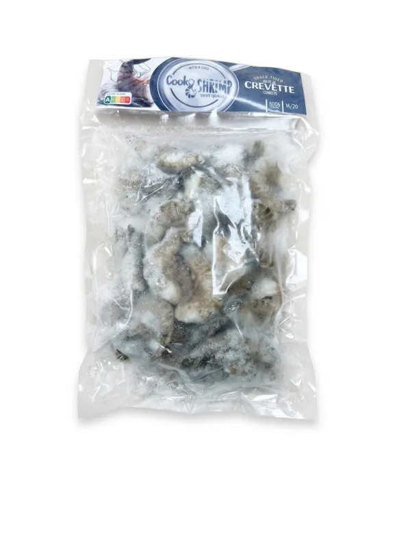 Crevettes Black Tiger Congelées - Cook&Shrimp 800g