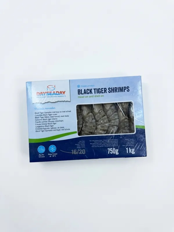 Crevettes Black Tiger Congelées - Dayseaday 1kg