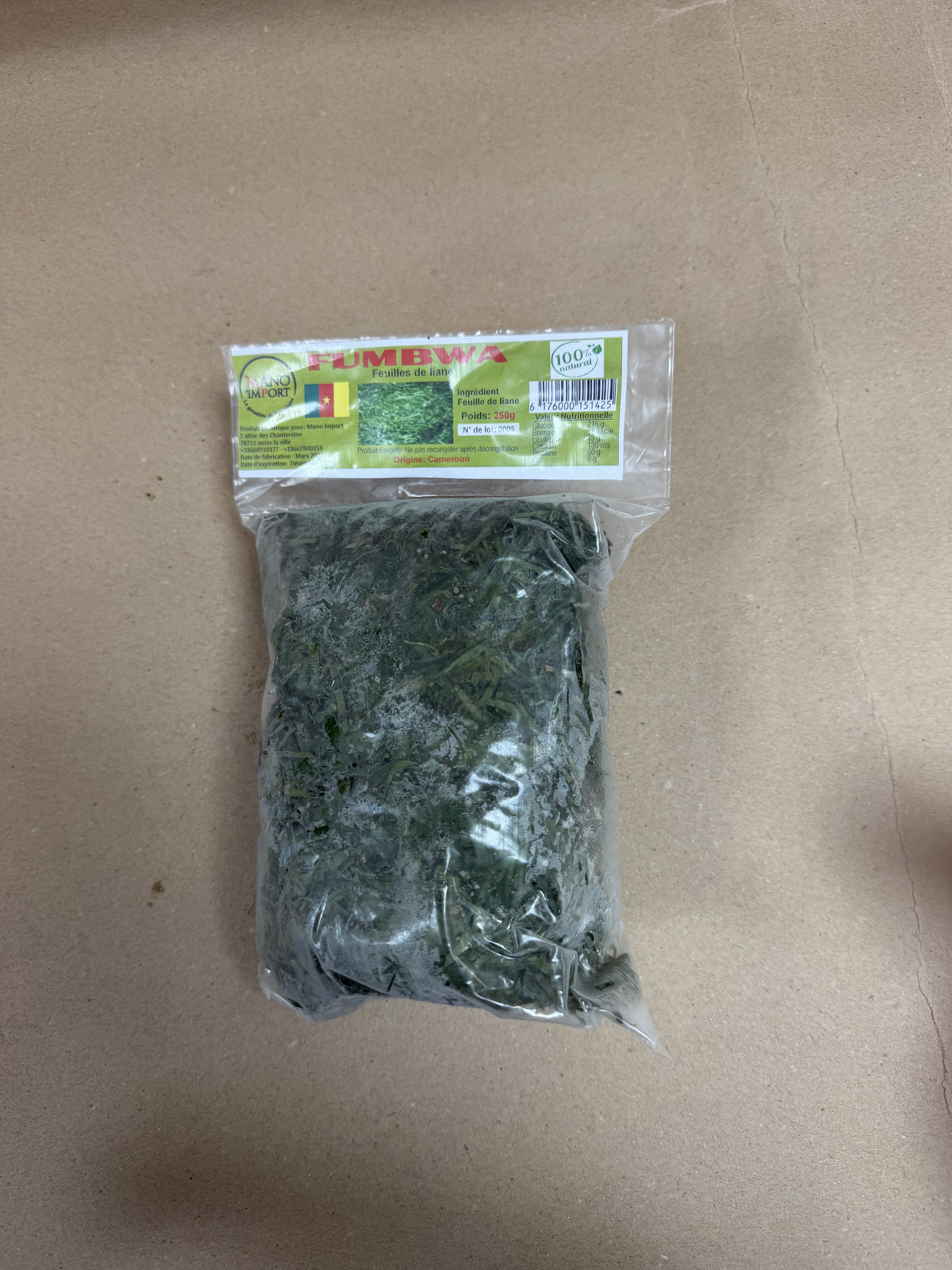 Fumbwa (Feuilles de Liane) - Mano Import 250g