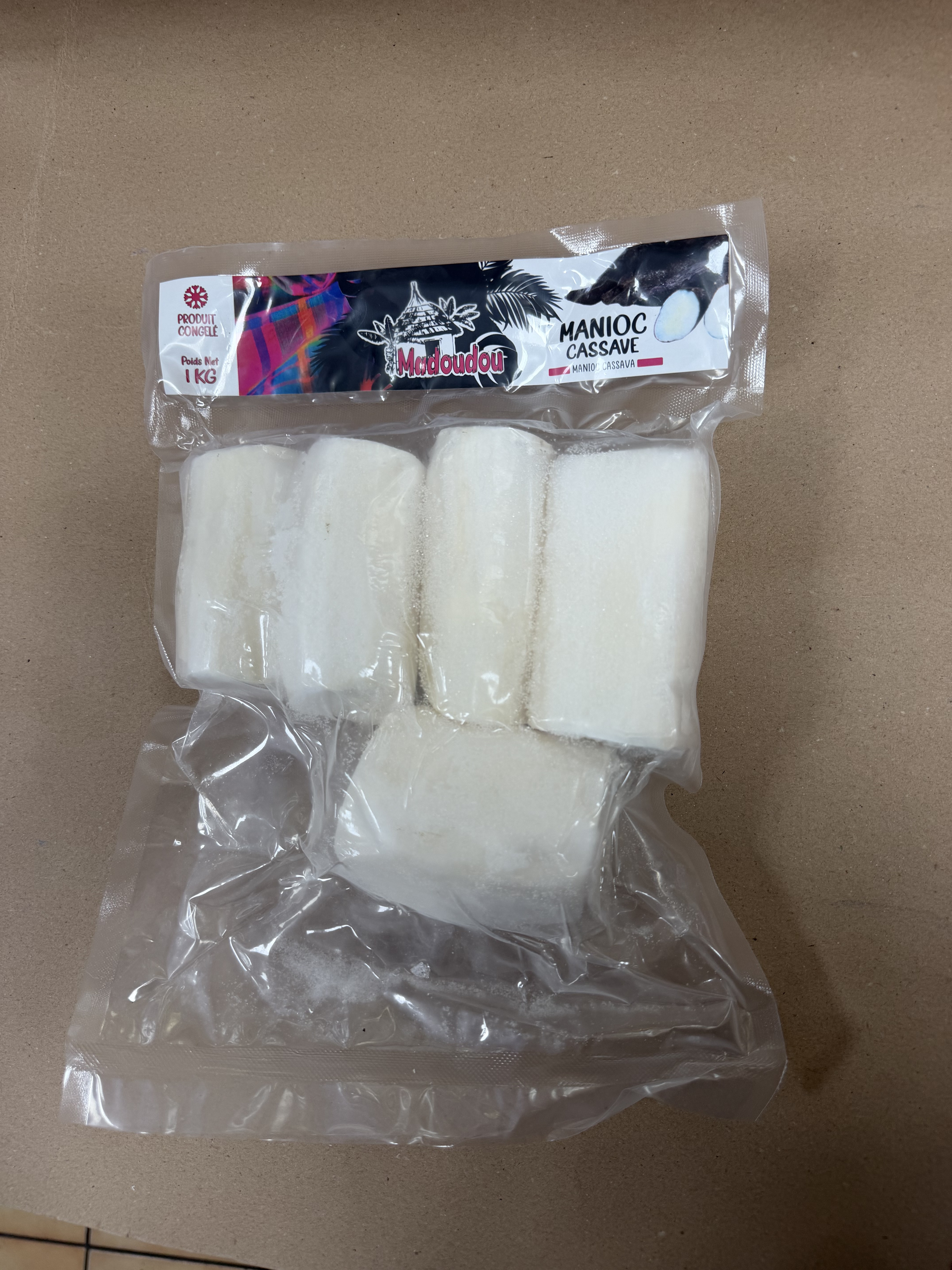 Manioc / Cassave Congelé - Madoudou 1kg